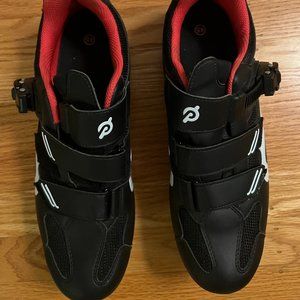 Peloton Indoor Cycling Shoes with Cleats Installed Black Red Men's US 11 EU 45